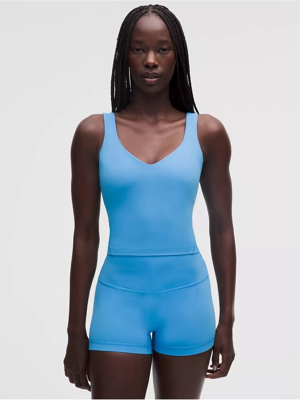 NWT Lululemon Align Tank Light Support Bra Size 6 Oceans Wave Light Blue